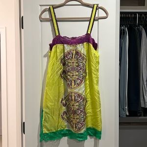 Custo Barcelona silk mini slip dress